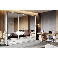Skapis ar apgaismojumu AR-01P-3L, balts